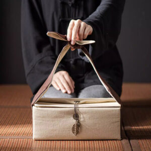 TÚI VẢI BÔNG ĐỰNG ẤM CHÉN 9 NGĂN