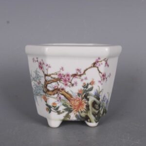 CHẬU SỨ LỤC PHƯƠNG IN HỌA TIẾT 3D