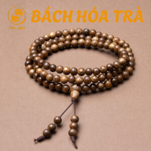 VÒNG TAY GỖ TRẦM HƯƠNG 108 HẠT 6MM