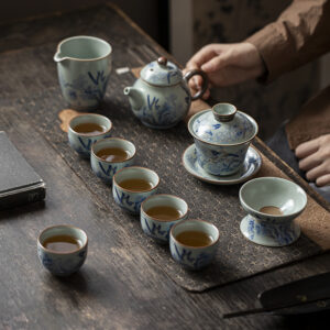 BỘ ẤM CHÉN SỨ HỶ THƯỚC MI SAO