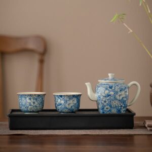 BỘ ĐỐI ẨM SỨ MEN LAM BÁCH HOA