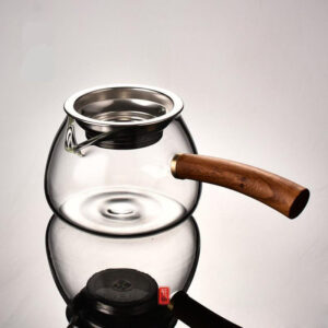 TỐNG THUỶ TINH CÁN GỖ KÈM LỌC INOX