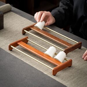 GÁC CHÉN GỖ KHUNG ĐỒNG