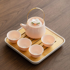 BỘ ẤM CHÉN PHẤN THÁI HOA SƠN TRÀ