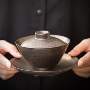 CHÉN KHẢI PHA TRÀ GỐM KIM THÔ