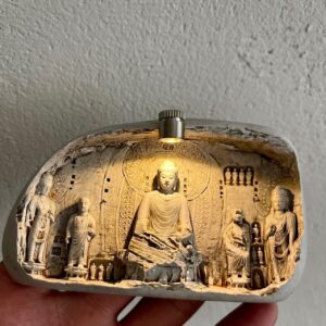 ĐÈN THIỀN BÀN TRÀ ĐỘNG PHẬT ĐÔN HOÀNG