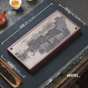 KHAY TRÀ GỐM TỬ SA CẢNH SẮC GIANG NAM